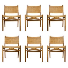 Set of 6 Hans Wegner Dining Chairs