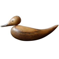 Fantastic Keys & Change Walnut Duck by Carl Aubock
