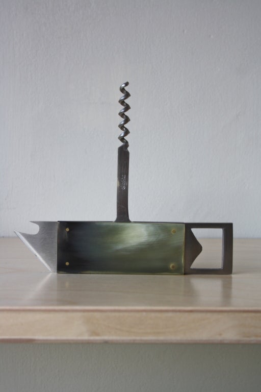 Corkscrew & Bottle Opener by Carl Aubock