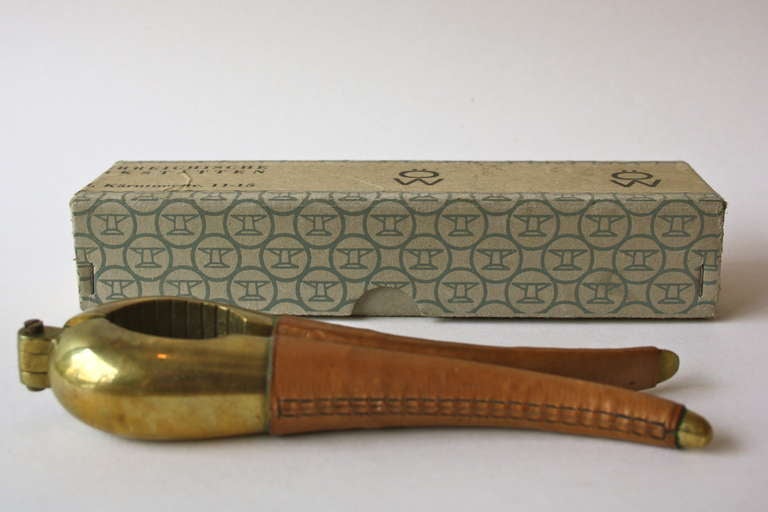 Brass Nut Cracker In its Original Carl Auböck Werkstäette Box