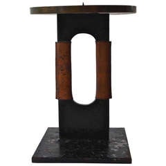 Large Cast Iron Candlestick by Carl Aubock
