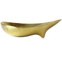 Rare Small Sculptural Ashtray by Carl Aubock