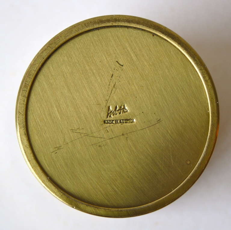 20th Century Small Magnifying Glass Topped Container by Carl Aubock