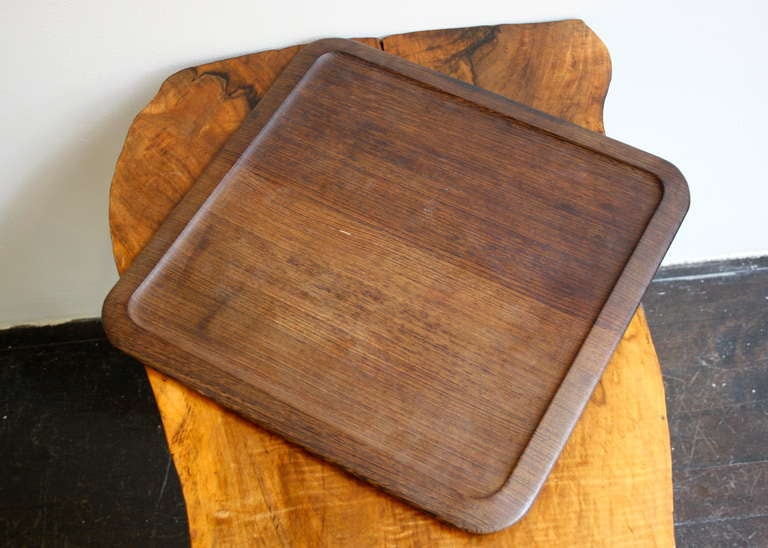 Austrian Rare Solid Wenge Tray By Carl Aubock