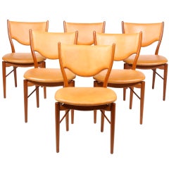 Set of 6 Dining Chairs by Finn Juhl