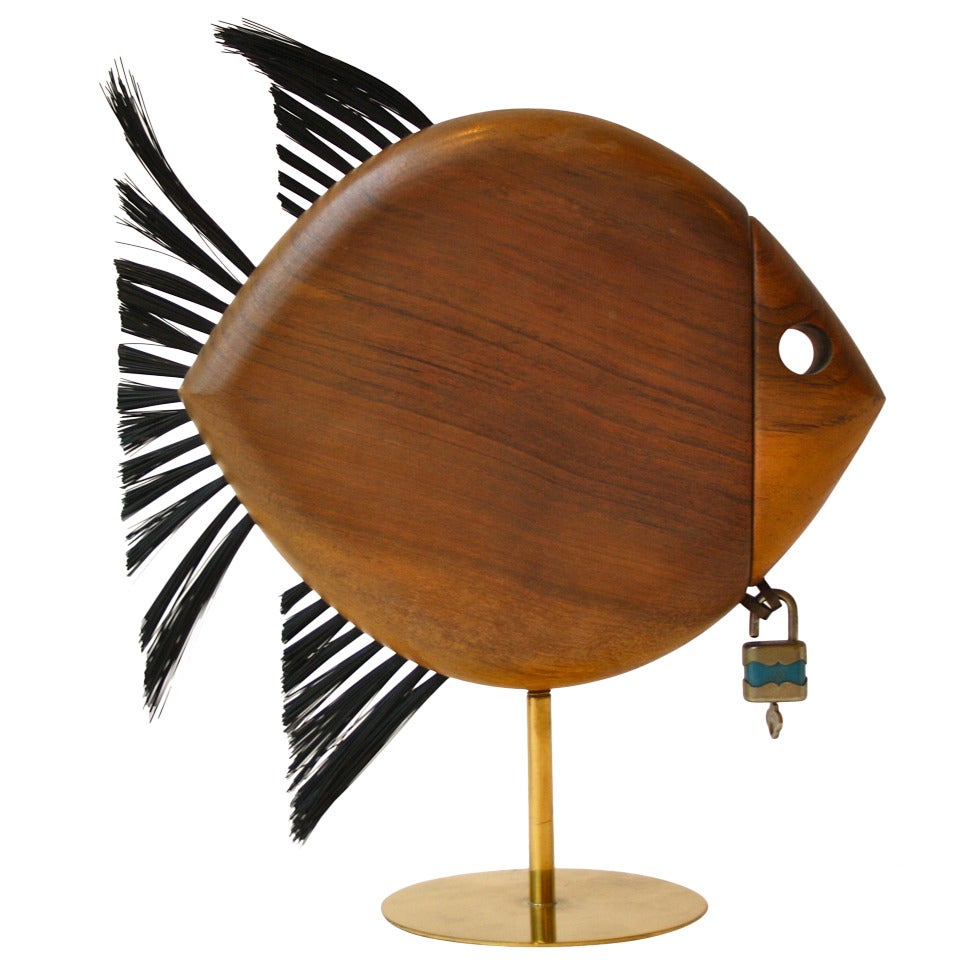Carl Auböck Beautiful Walnut Fish Bank