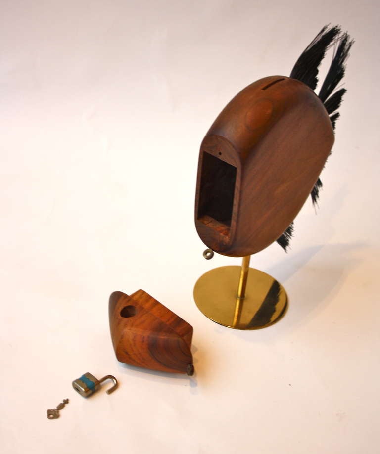Austrian Carl Auböck Beautiful Walnut Fish Bank
