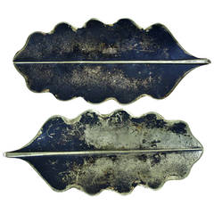 Pair of Leaf Ashtrays by Carl Auböck