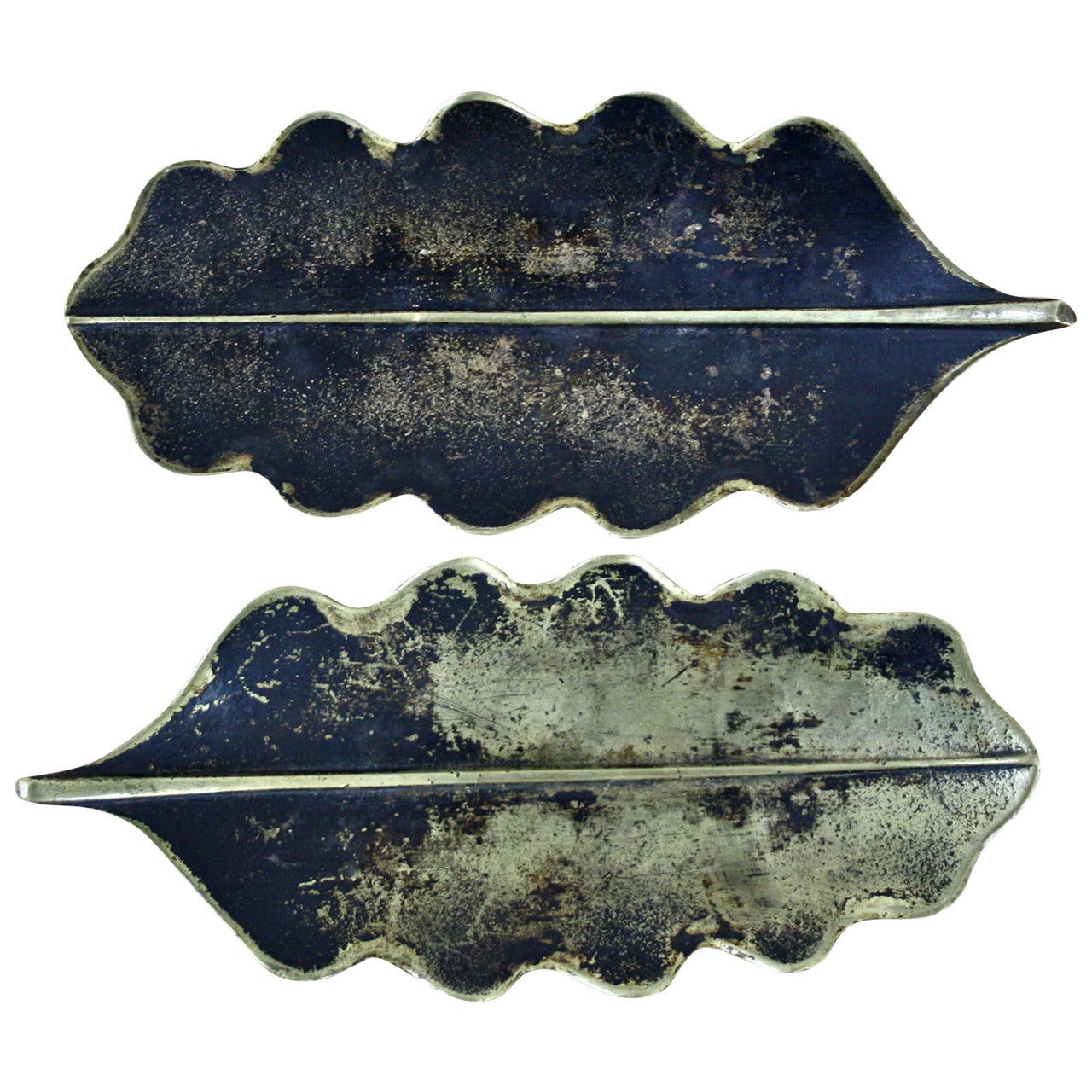 Pair of Leaf Ashtrays by Carl Auböck