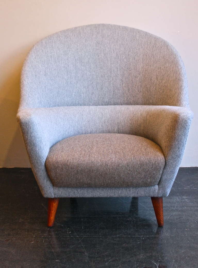 Scandinavian Modern Large Wing Chair by Nanna Ditzel
