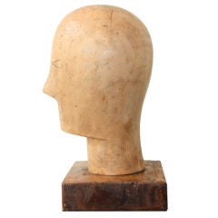 Antique Modernist Mannequin Head