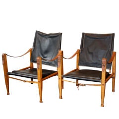 Pair of Safari Chairs by Kaare Klint