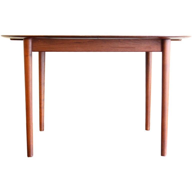 Solid Burmese Teak Oval Dining Table by Hvidt and Moelgaard at 1stdibs