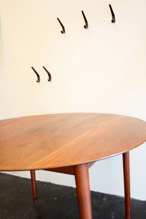 Solid Burmese Teak Oval Dining Table by Hvidt and Moelgaard at 1stdibs