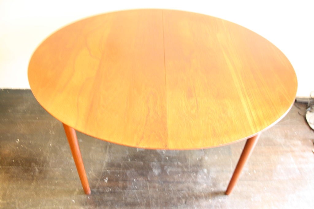 Solid Burmese Teak Oval Dining Table by Hvidt and Moelgaard at 1stdibs