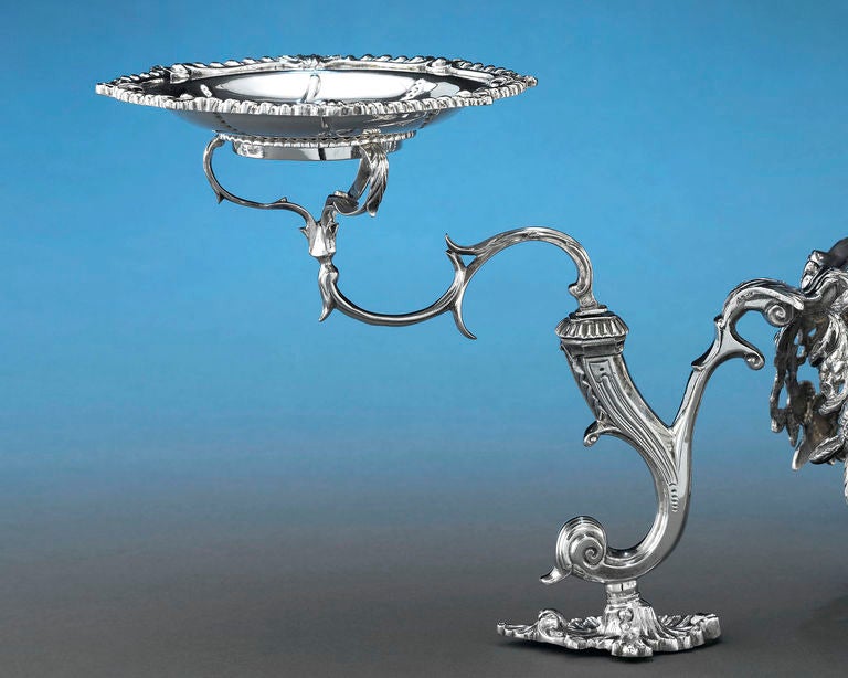 18th Century and Earlier George III Irish Sterling Silver Epergne