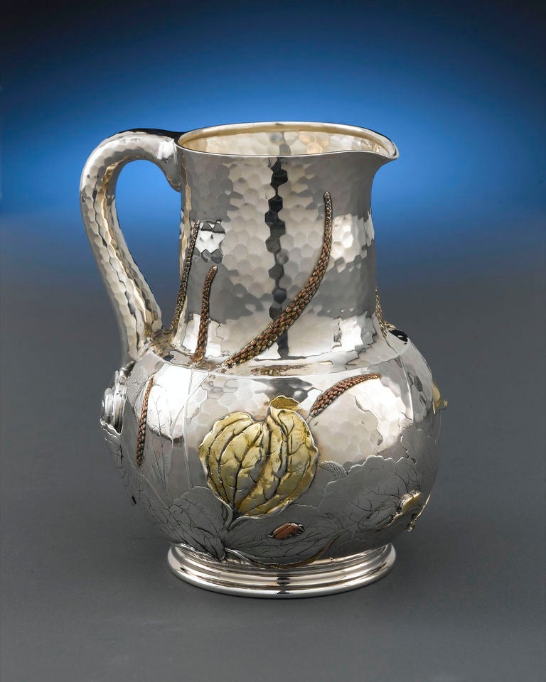 American Tiffany & Co. Silver Japaneseque Water Pitcher