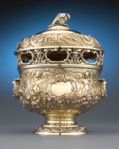 George III Silver Gilt Covered Monteith