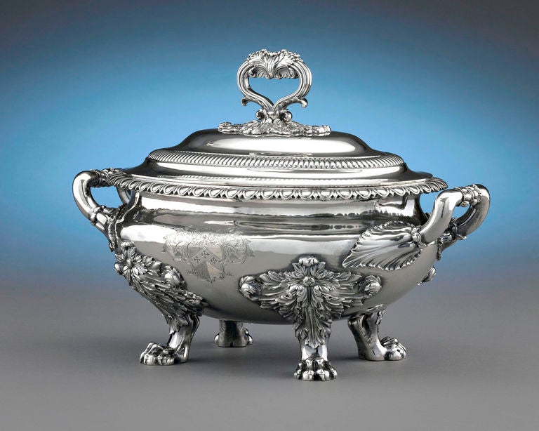 Paul Storr Silver Soup Tureen at 1stDibs