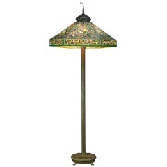 Vintage Tiffany Landscape Floor Lamp