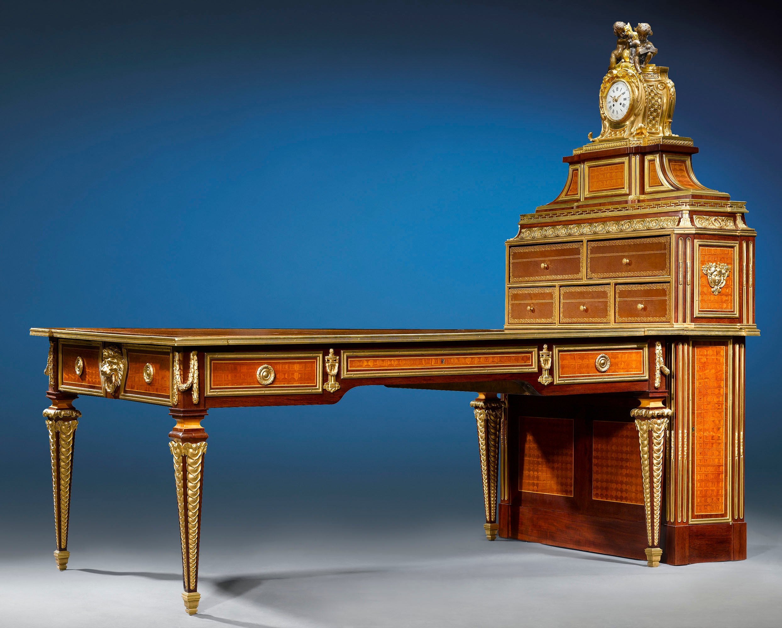 Important Sormani Partner's Desk and Matching Cartonnier