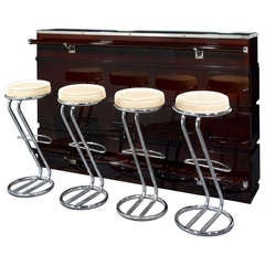 Art Deco Bar and Stools