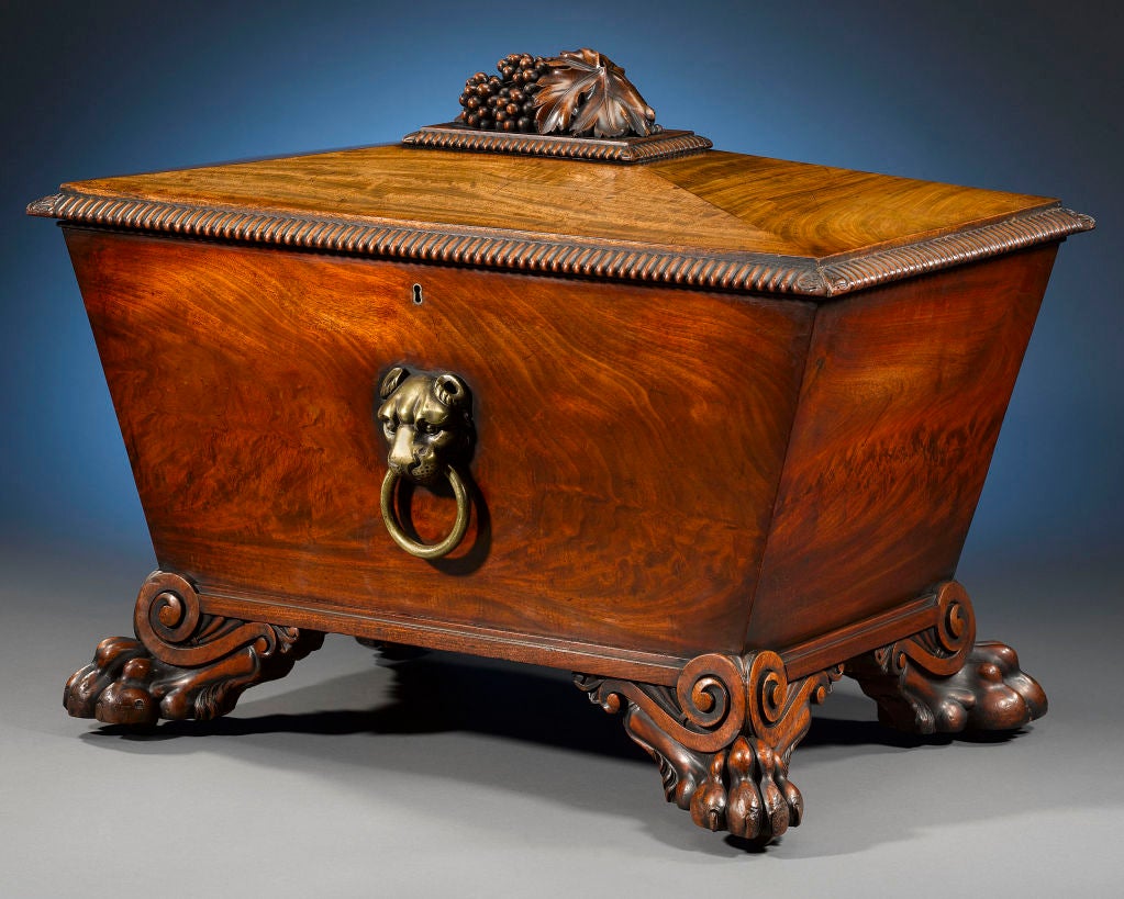 Regency Mahogany Wine Cellarette at 1stdibs