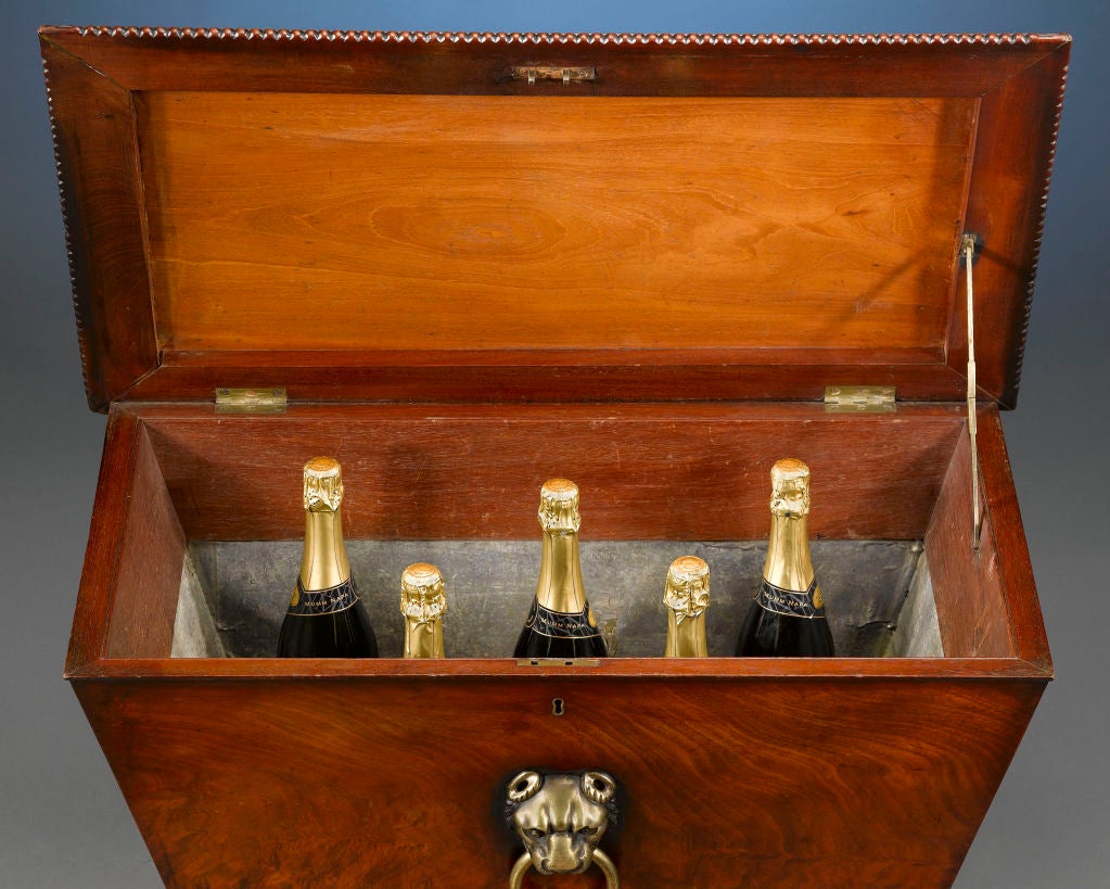 Regency Mahogany Wine Cellarette at 1stdibs