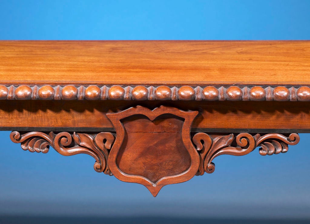 Georgian Mahogany Bench In Excellent Condition In New Orleans, LA
