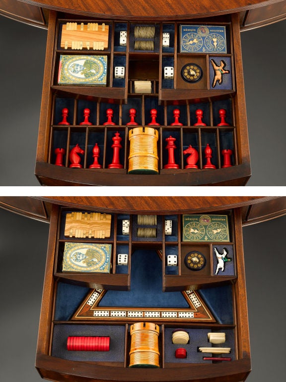 Mahogany The Albemarle Club Games Table