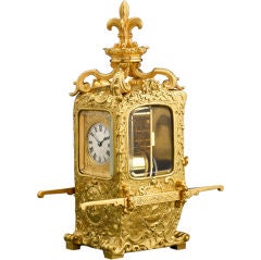 Antique Sedan Chair Carriage Clock