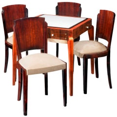 Art Deco Games Table & Chairs