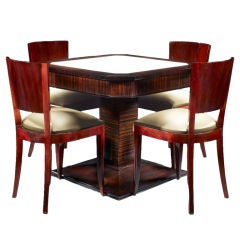 Art Deco Card Table and Chairs