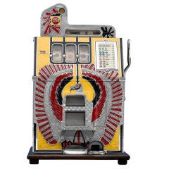 Vintage Mills War Eagle Quarter Slot Machine
