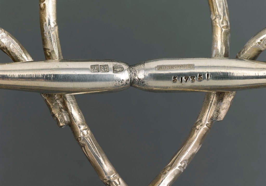 French Silverplated Wine Decanter Wagon by Christofle