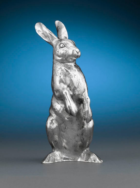 Silver Rabbit Decanter