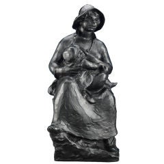 Vintage La Maternité Sculpture by Pierre-Auguste Renoir