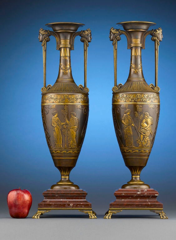 Barbedienne Classical Revival Urns 1