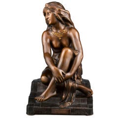 Art Nouveau Terra Cotta Nude