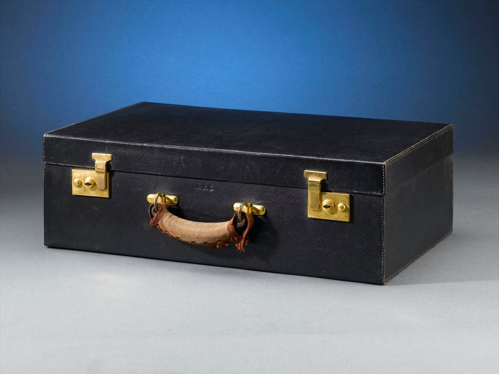 Blue Enamel Neccessaire Owned by Andy Warhol In Excellent Condition In New Orleans, LA
