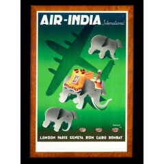 Trevisan Air India Travel Poster