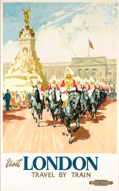 British Railways "Visit London" Travel Poster