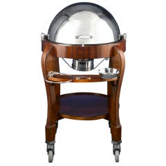 Silver Plate Domed Meat Trolley