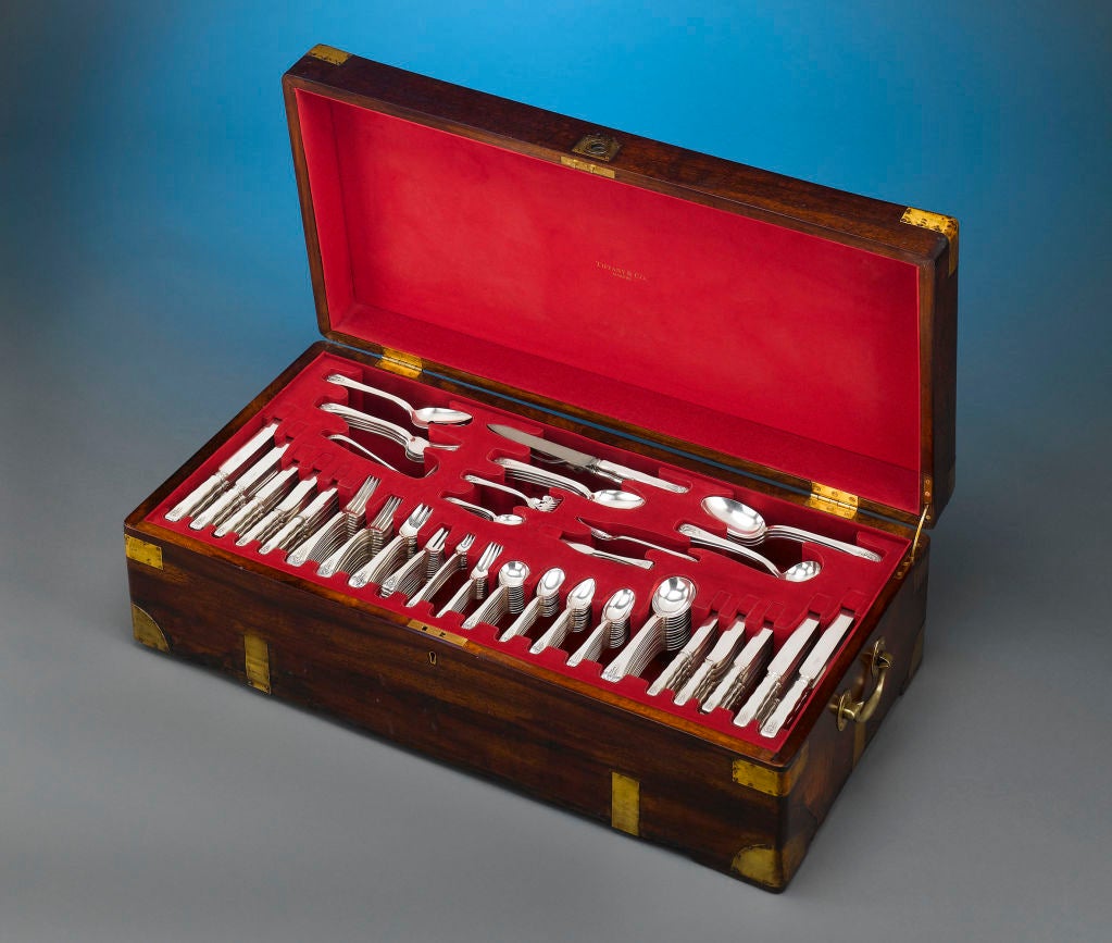 Tiffany & Co. Lap Over Edge Silver Flatware
