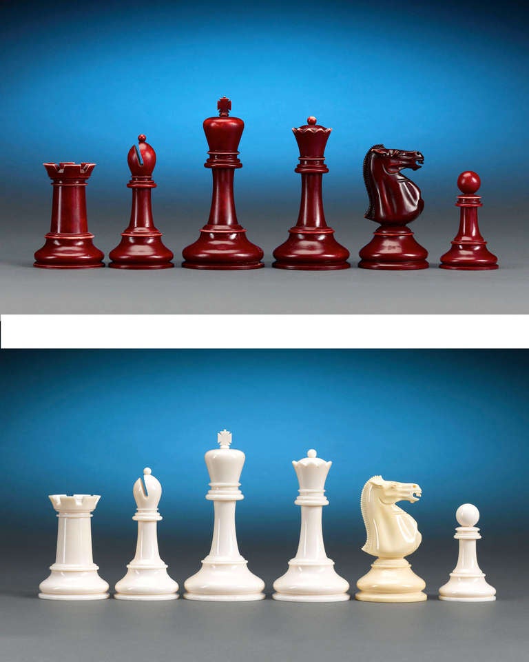 Jaques of London Chess Set Made for Joaquin Amarro In Excellent Condition In New Orleans, LA