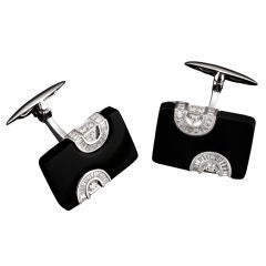 KONOVALENKO Onyx & Diamond Cufflinks