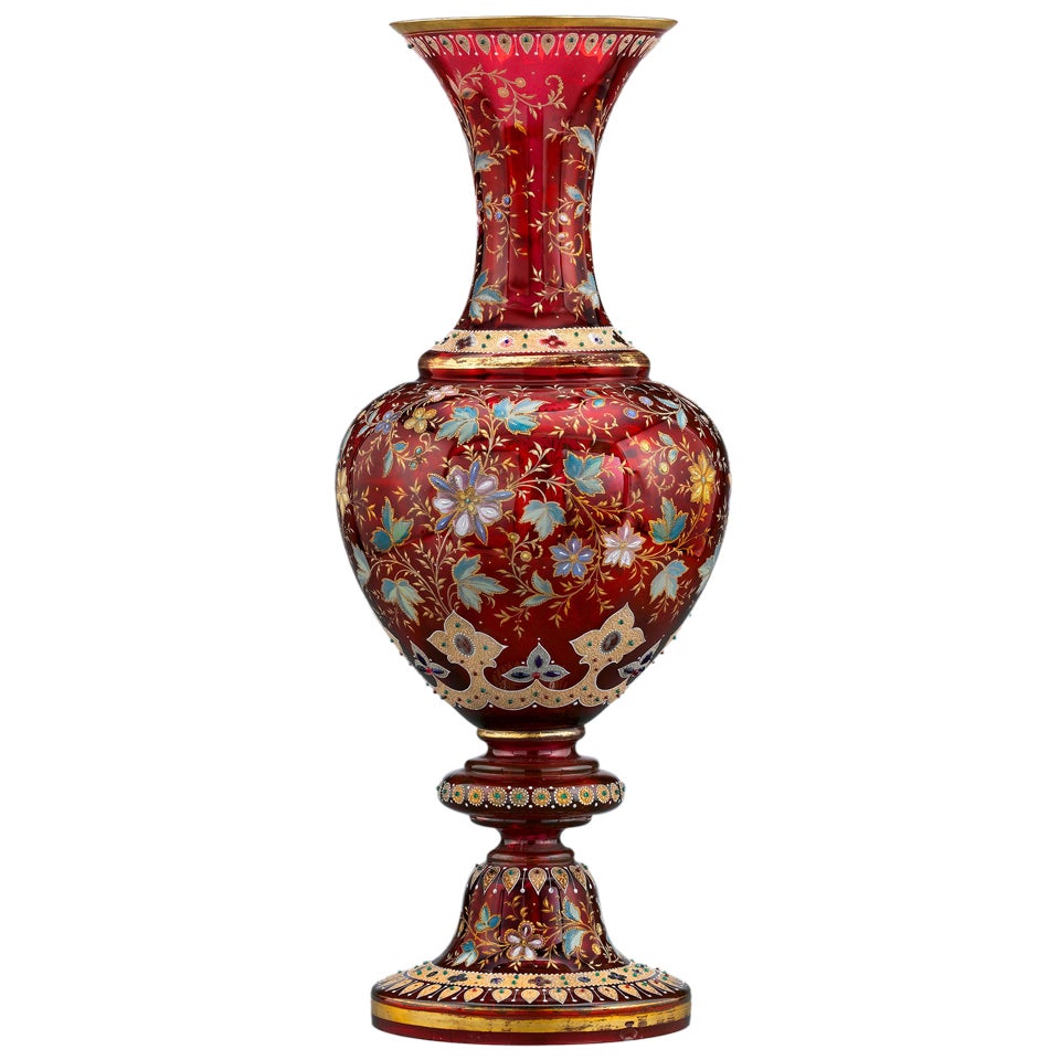 Moser Ruby Glass Vase