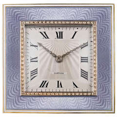 Art Deco Desk Clock by Cartier