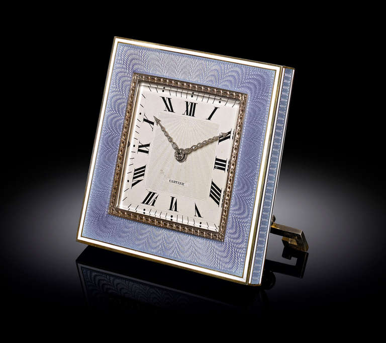 Art Deco Desk Clock by Cartier 1