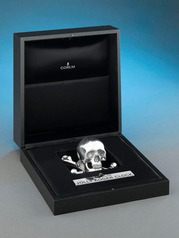Corum Skull Clock In Excellent Condition In New Orleans, LA